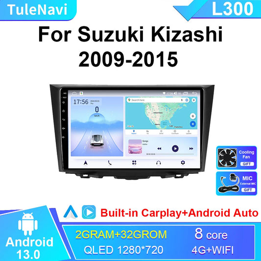 for Suzuki Kizashi 2009-2015 Car Radio CarPlay Auto Multimedia GPS Player Screen