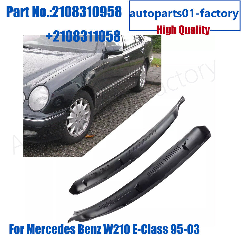 1Pair Windshield Wiper Cowl Screen Cover Fits for Mercedes-Benz W210 E-Class 95-03
