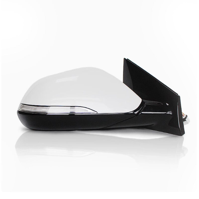 Right-side door mirror power folding thermal signal applicable to for Hyundai Sonata 2015-2018 White