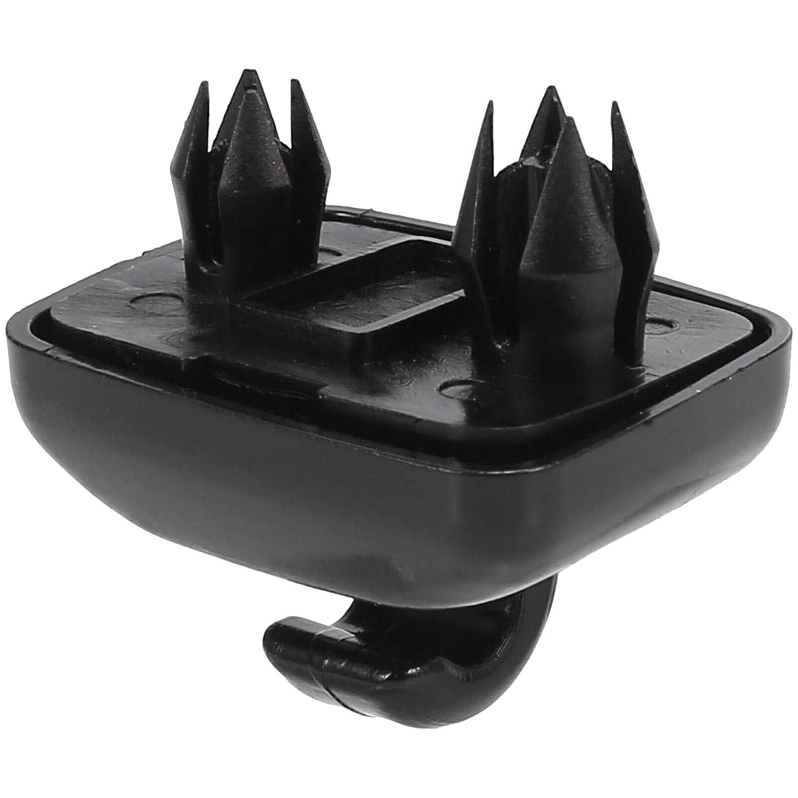 A pair of black sun visor clips suitable for Audi A3 A4 A5 Q5 A7 B6 B7 B8 S4 S5 TT 8E0857562A
