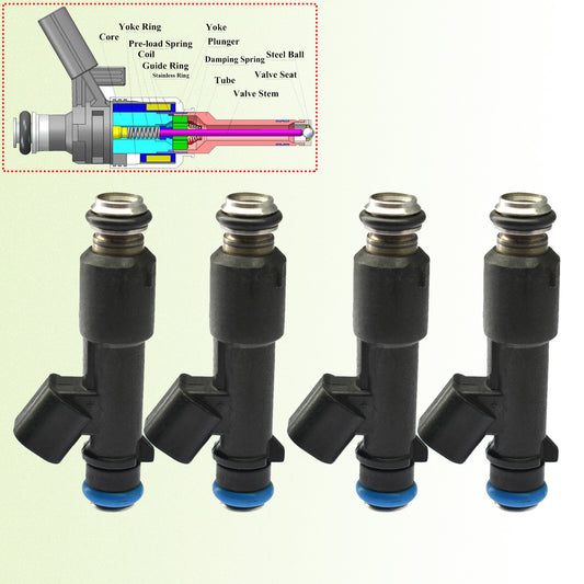4pcs Fuel Injector For 06-2008 for Chevrolet Optra for Suzuki Forenza Reno 2.0L 96493843