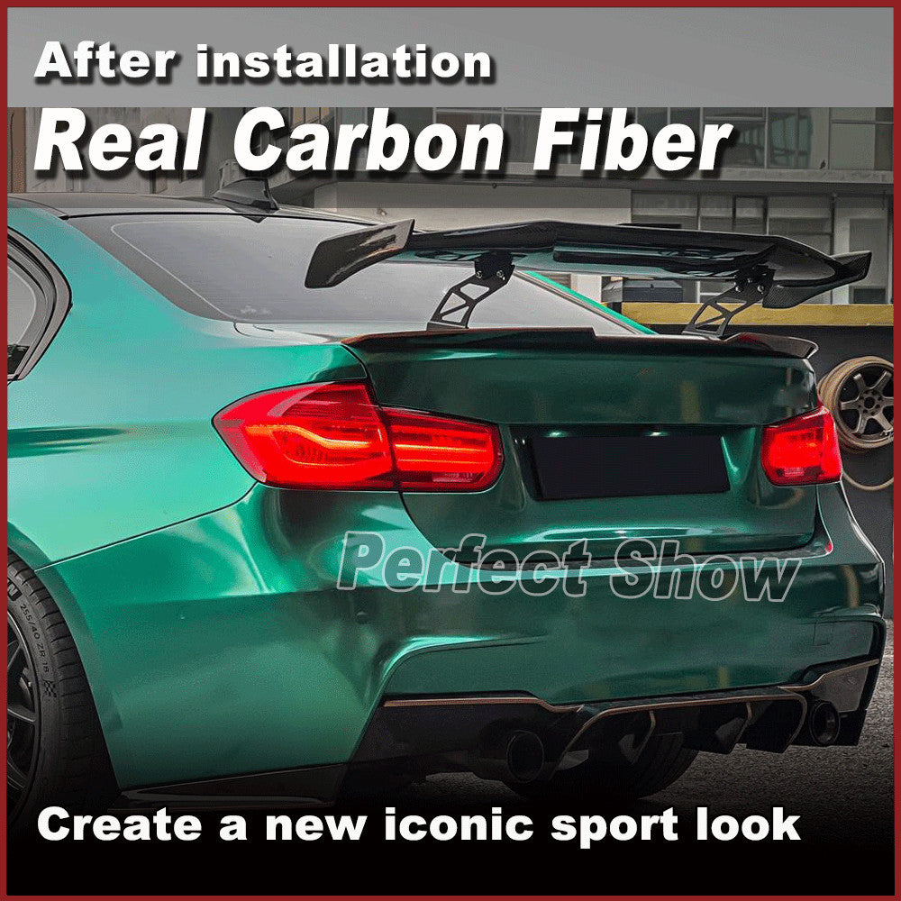 Fit for BMW F30 M3 M4 for Benz for AUDI All Sedan REAL CARBON Rear Trunk Spoiler Wing