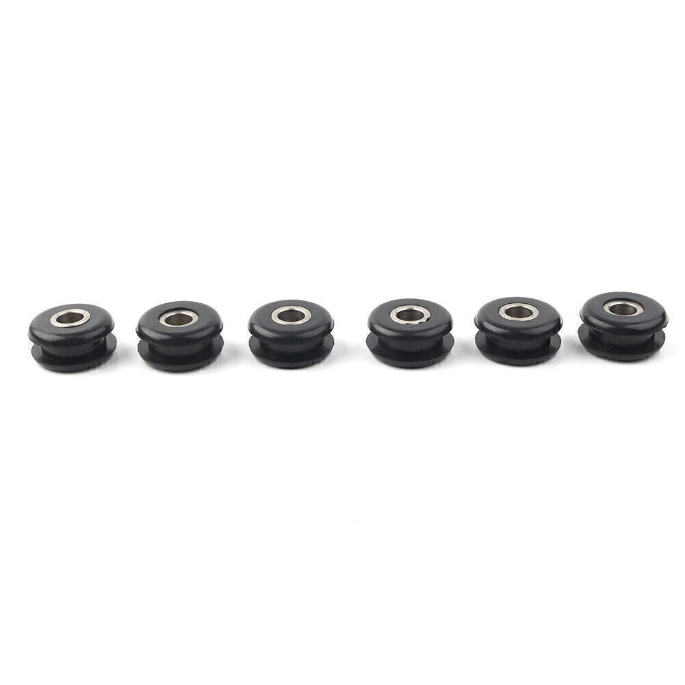 Gas Tank Mounting Rubber Grommets Black 6PCS for Harley Fatboy Heritage Softail