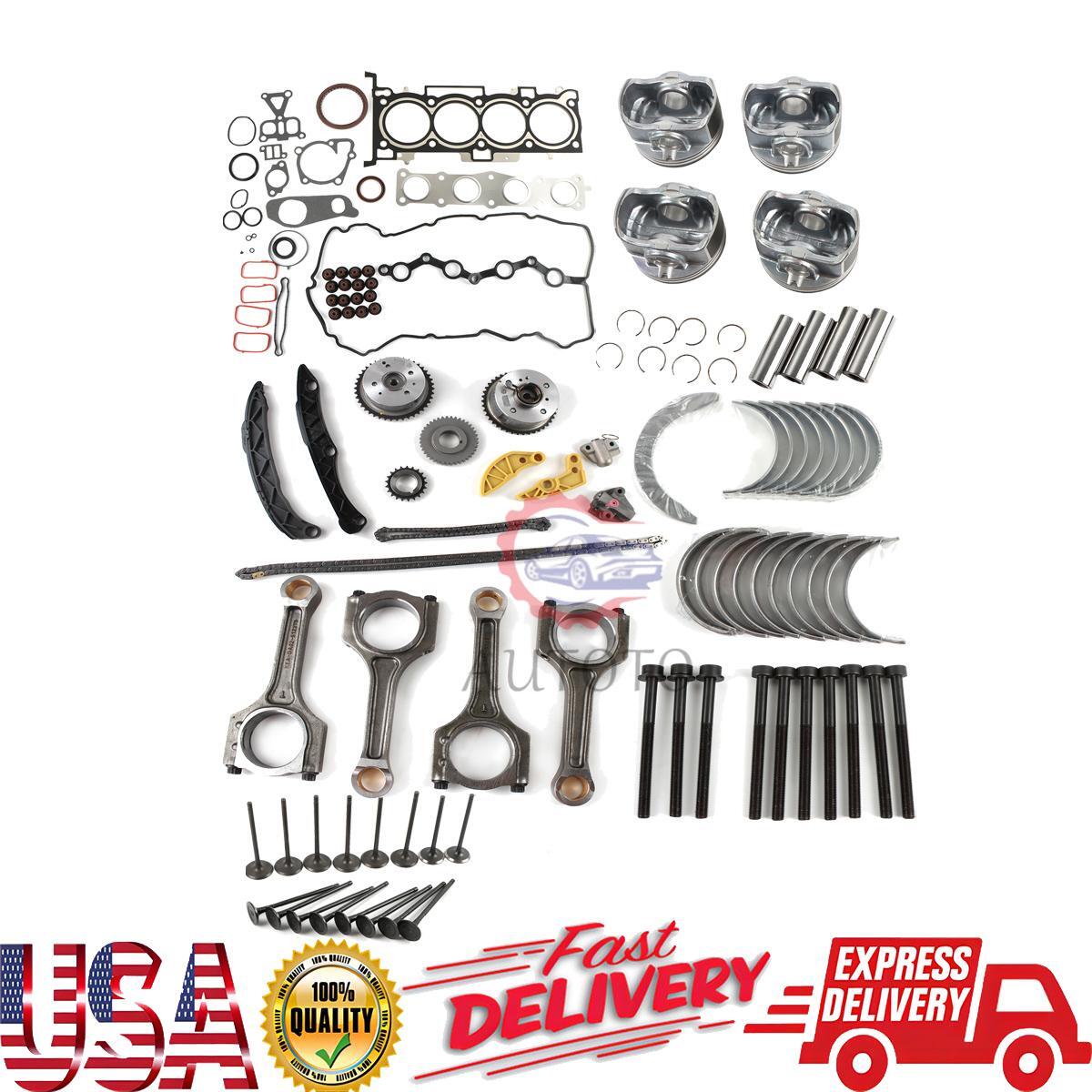 G4KH Engine Pistons Gaskets Valve Bearing Rods Timing Kit Fits for Hyundai for KIA