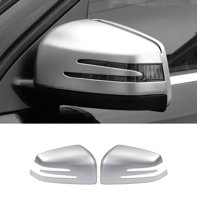 for Benz GLS GLE 2016-2019 Matt Silver Exterior Door Rear View Mirror Cover Trim