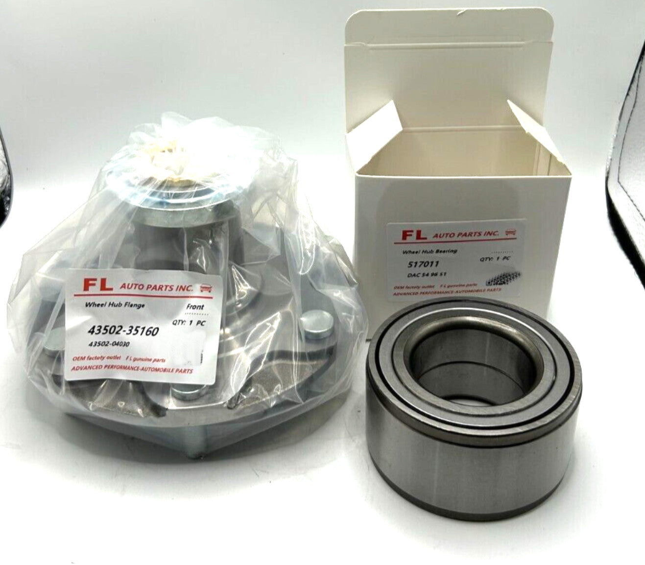 Front Wheel Hub  Bearing For 95-07 for Toyota Tacoma Tundra Sequoia 43502-35160 2PC