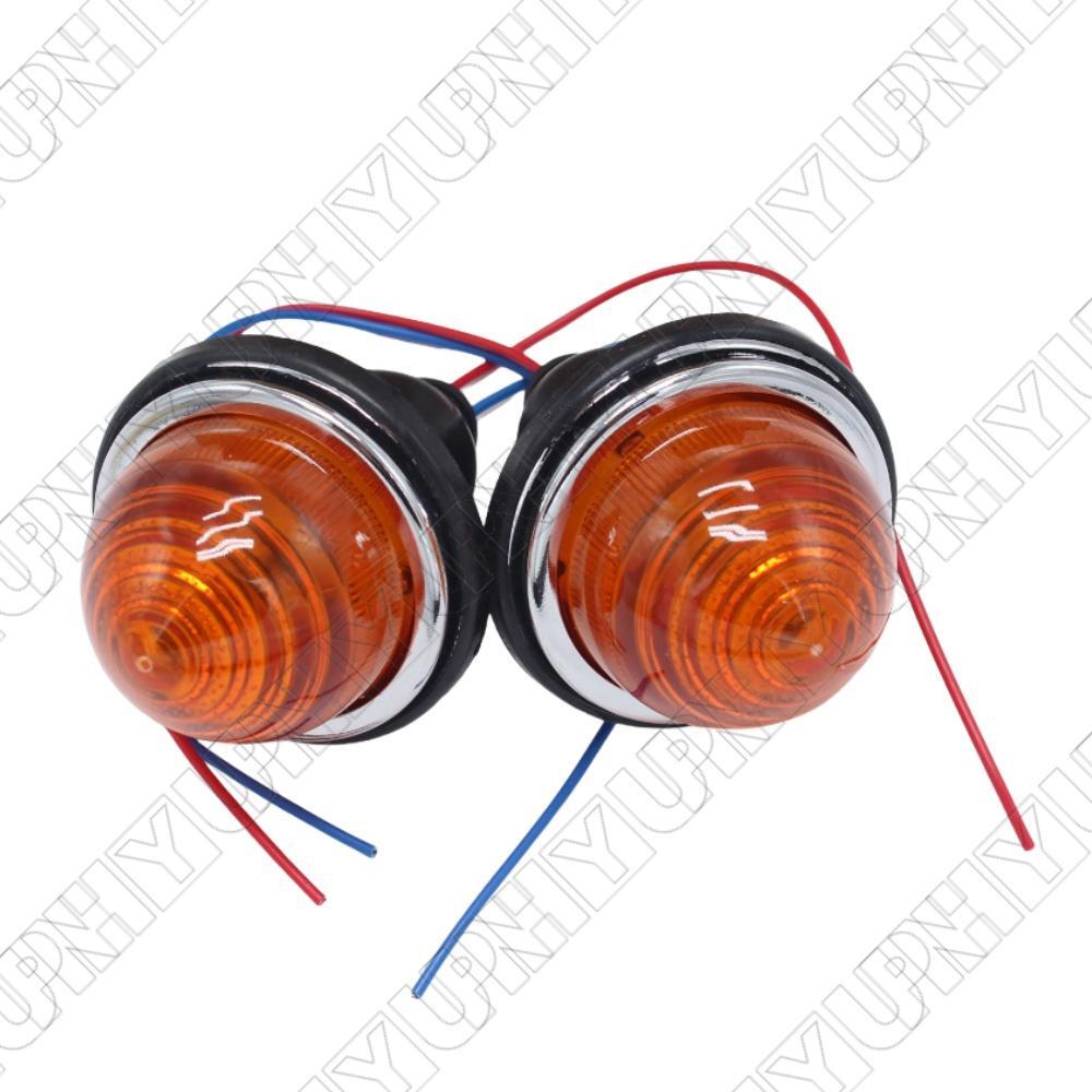 2Pcs Amber Indicator Light Lamps Fit for Land Rover Classic for Mini Lucas 1958-1986