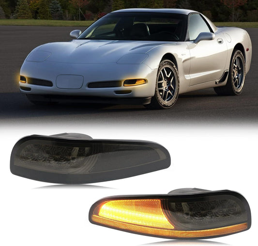 Zhenlong LED DRL/Xiaolong LED DRL/Xiaolong Lighting Fixture 97-04 Black and White for Corvette C5