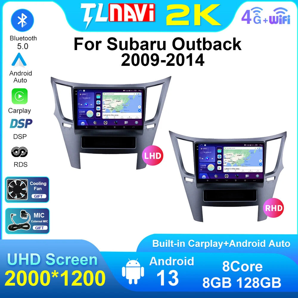for Subaru Outback 2009-2014 Multimedia Video GPS Navi Stereo Player Car Radio