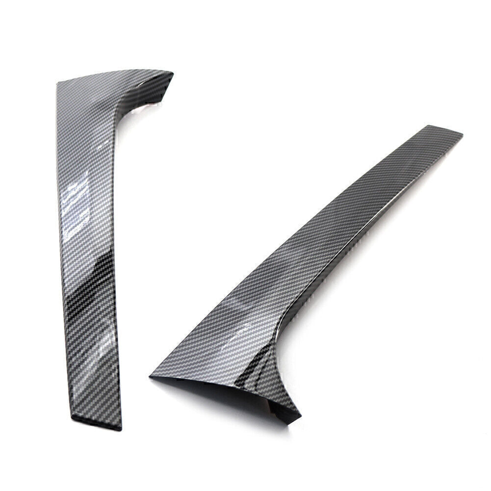 2x Black Rear Window Spoiler Side Wing Trim Cover for Skoda Kodiaq 2016-2020 19