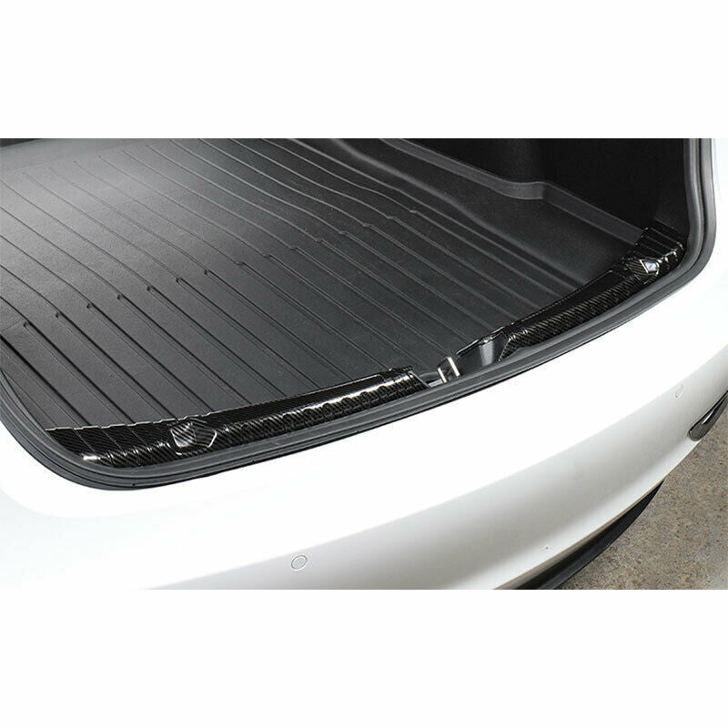 for Tesla Model 3 2017-2023 Carbon Fiber Rear Trunk Bumper Protector Sill Guard
