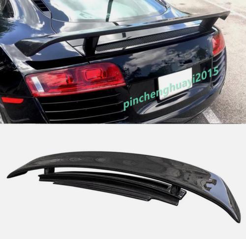 True carbon fiber trunk wing boiler for Audi R8 V8 V10 Coupe 2008 - 2015 GT style