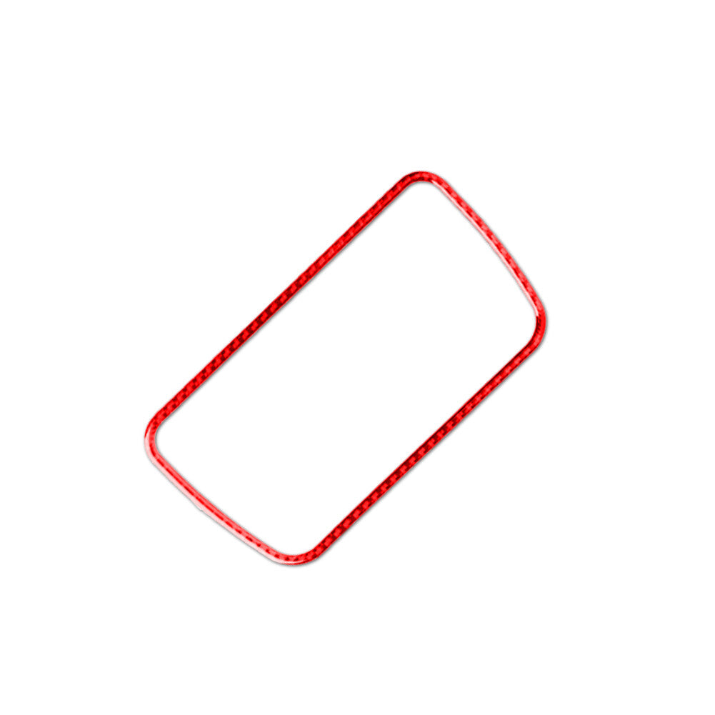 Red Carbon Fiber Watetcup Holder Panel Cover Trim for BMW F10 5 Series 2011-2017