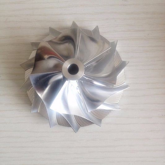 TD07S 57.69/78.00 mm 7+7 Blade Racing Turbine Milling/Burnt Compressor Wheel