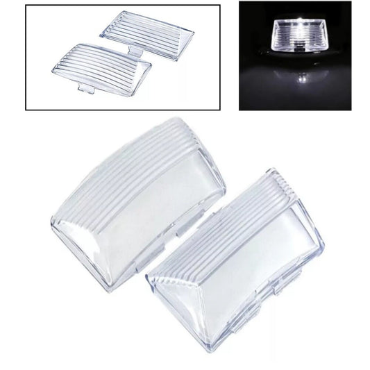2X Clear Mud Guard Fender Tip Light Lamp Lens Cover for Harley Touring 1980-2013