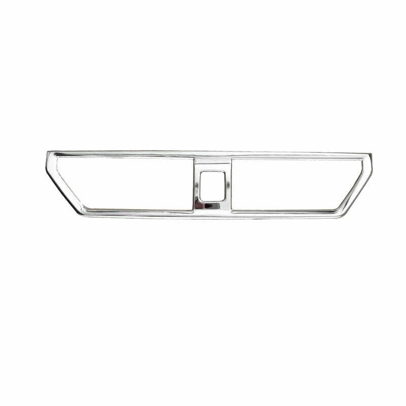 Silver Steel Central Console Outlet Vent Trim for Volkswagen for Jetta Mk7 2019-2021