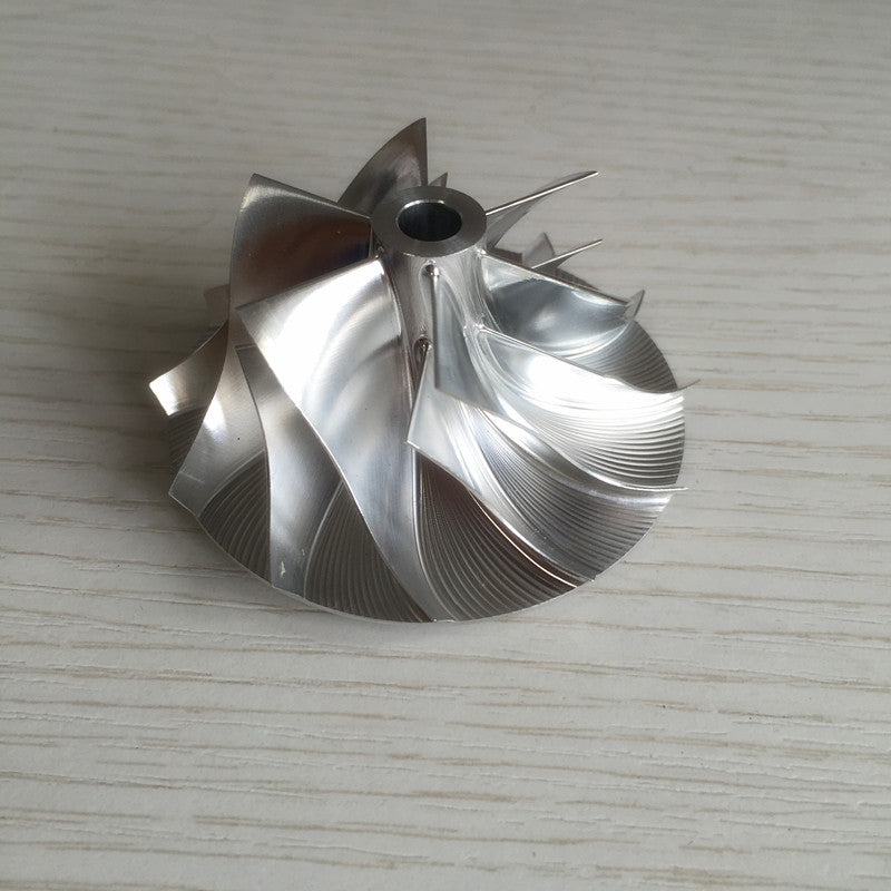 TA31 42.55/60.25 mm 6+6 Blade Performance Turbine Blank Compressor Wheel Komatsu