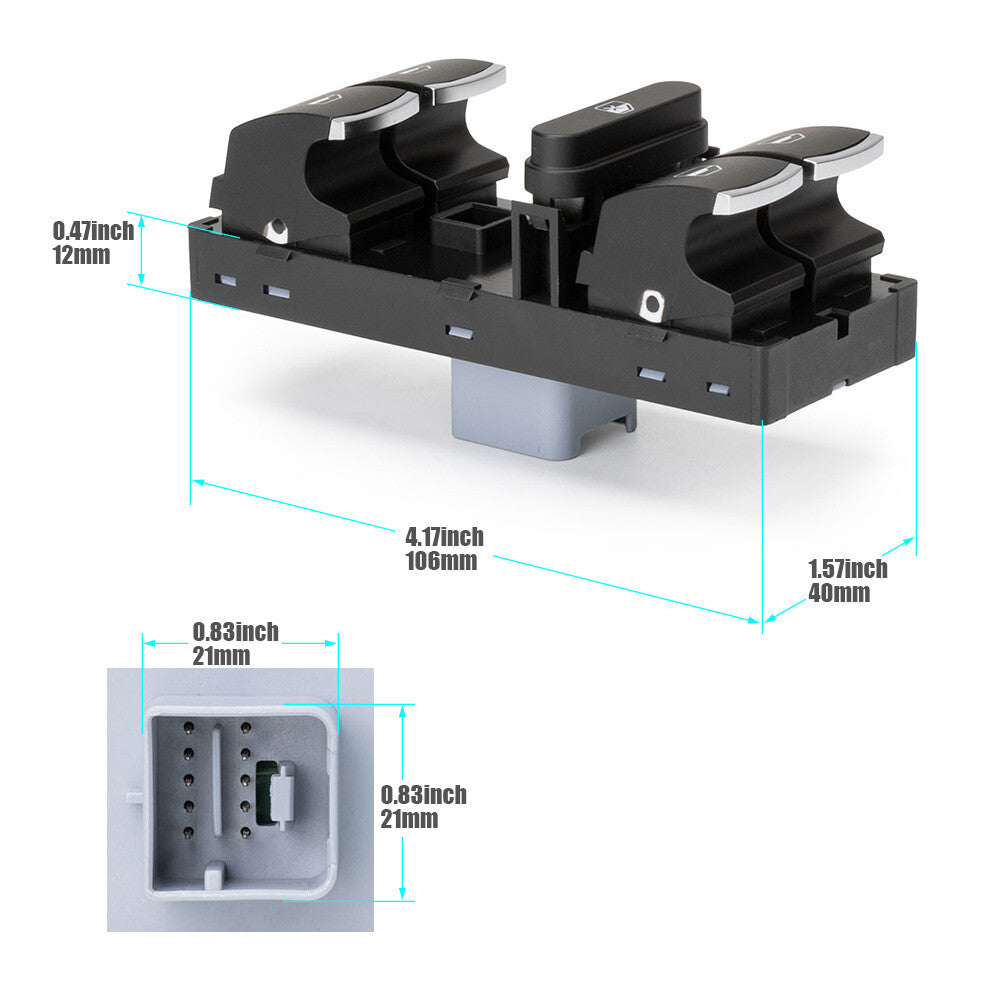 Power Master Window Switch Fits for Volkswagen for Jetta 2012 2013-2017 5ND959857