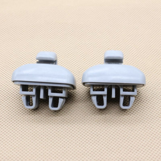 2-Pack Gray Sun Visor Clip Fixing Hooks 4B0857562 Suitable for Audi TT RS6 A6 S6 Quattro