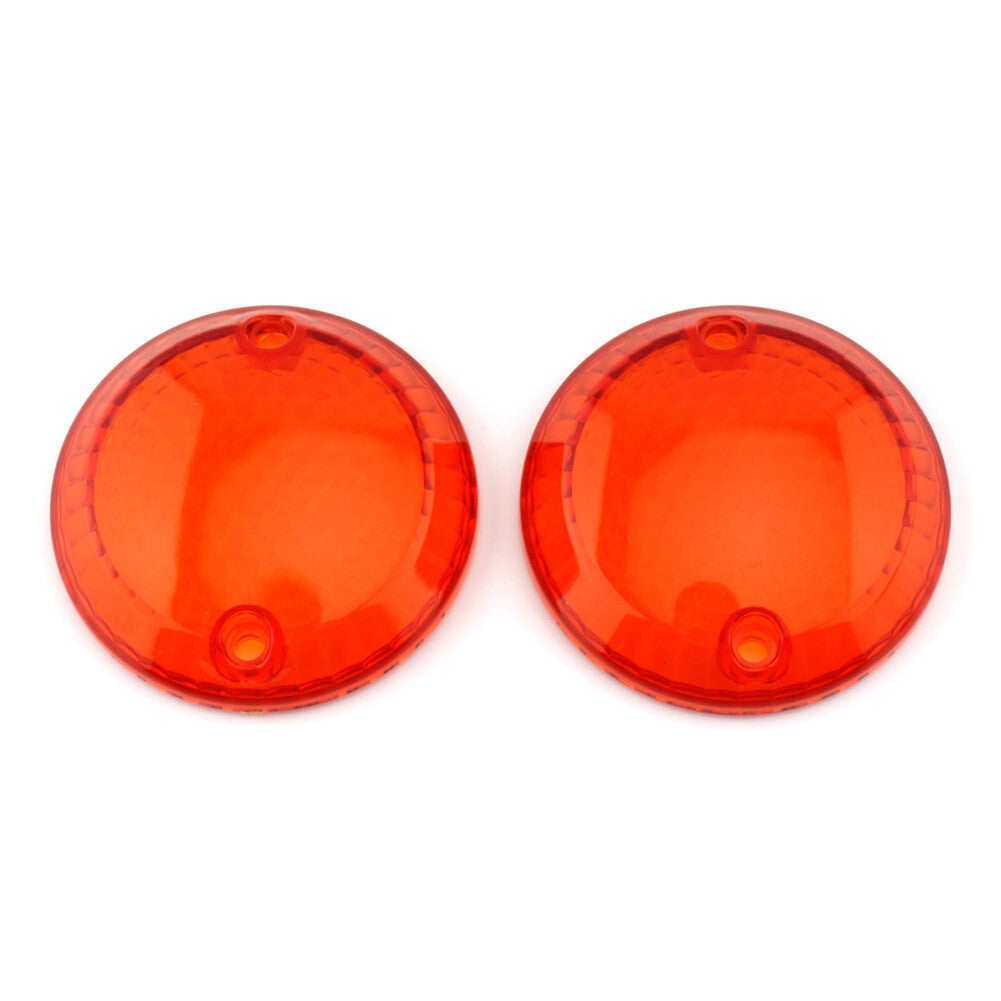 2pcs Turn Signal Light Lamp Lens Cover Fit for Suzuki Intruder 1400 VX800 Amber mo