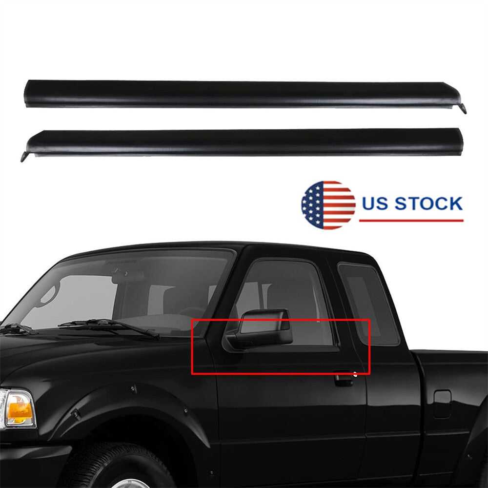 For 1999-2011 for Ford Ranger Front Outer Window Molding Trim Weatherstrip Seal 2Pcs