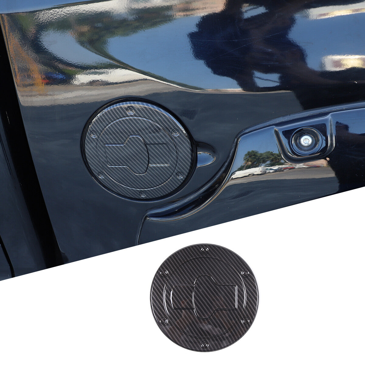 Matt Black 2PCS Front Fog Light Covers for Hummer H3 2005-2009