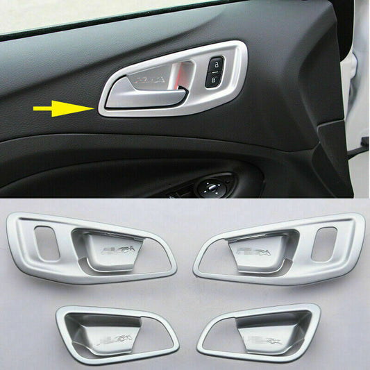 for Ford Escape Kuga 2013-2019 Matte Car Inner Door Handle Bowl Cover Trim 1set