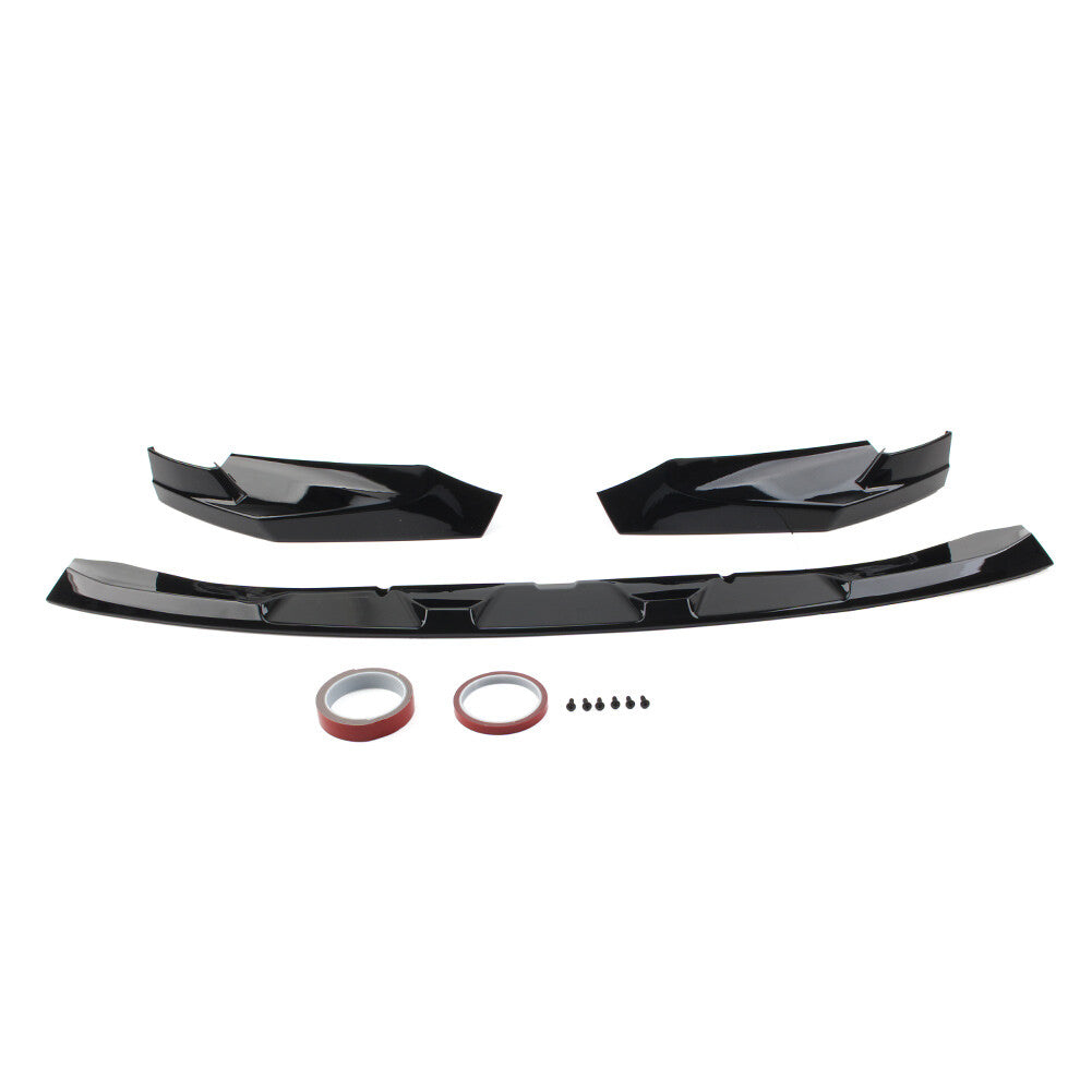Front Bumper Lip Spoiler for BMW G80 M3 G82 G83 M4 2021-2023 Gloss Black cl