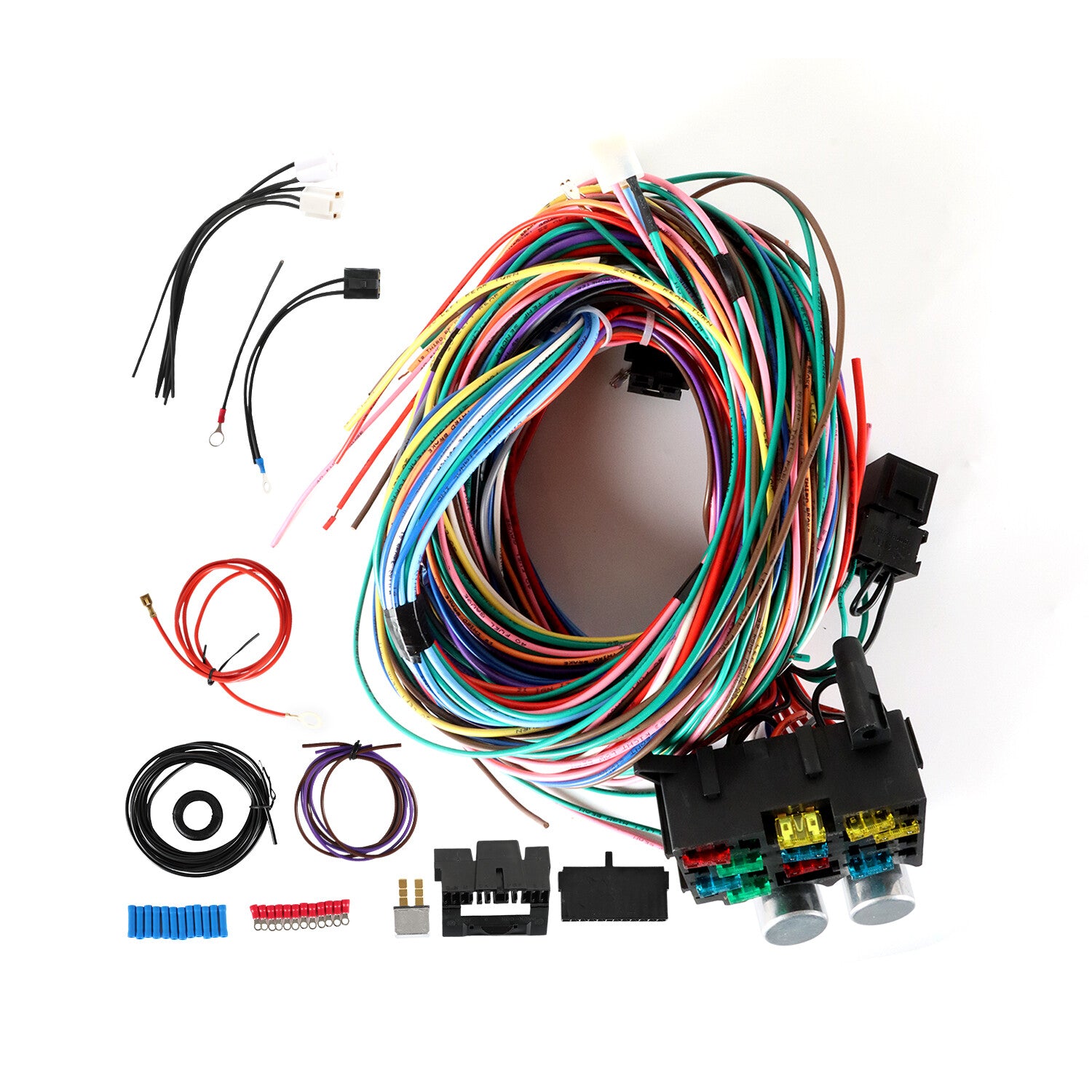 Universal Extra Long Wires 21 Circuit Wiring Harness for Chevy for Ford for Jeep for Ford