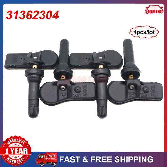 4x New Tire Pressure Sensor TPMS for Volvo S80 V60 V90 XC90 S60 S90 31362304