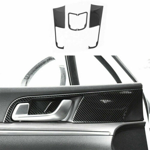 for Kia K5 2021-2023 Carbon Color Steel Inner Door Handle Bowl Frame Cover Trim
