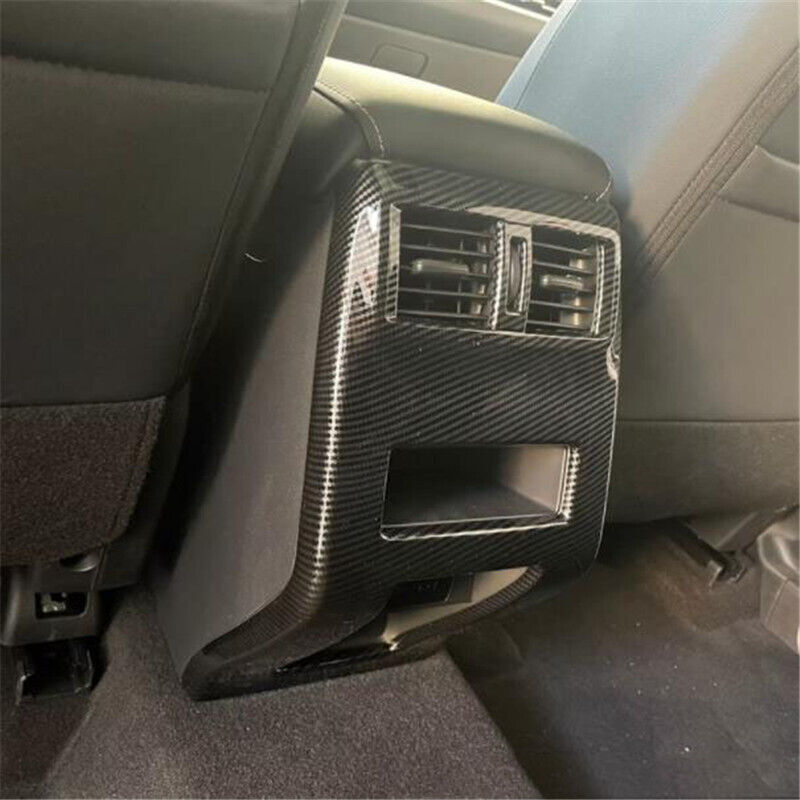Carbon Fiber Rear Air Outlet Vent Cover Trim for Mitsubishi Outlander 2022 2023