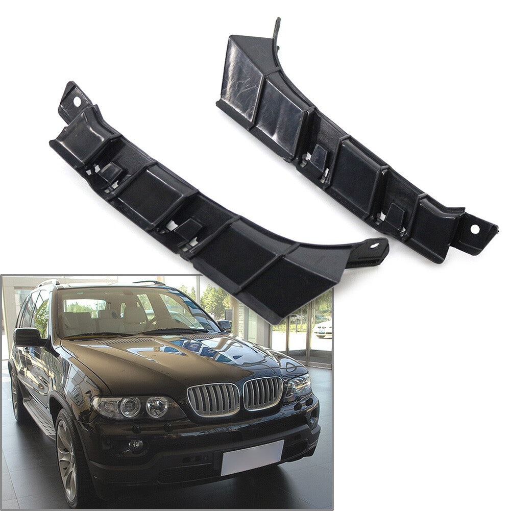 1 Pair Front Bumper Bracket Holder Cover for BMW X5 E53 2003-2006 51117116667
