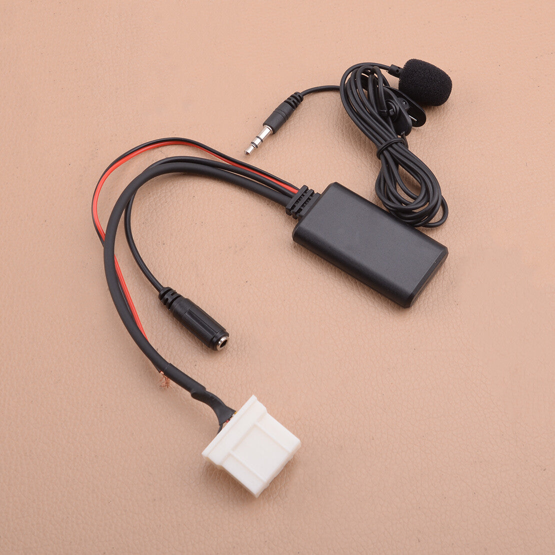 Car Stereo Radio AUX Audio Cable Adapter Bluetooth Mic Fit for Mazda 2 3 5 6 RX8