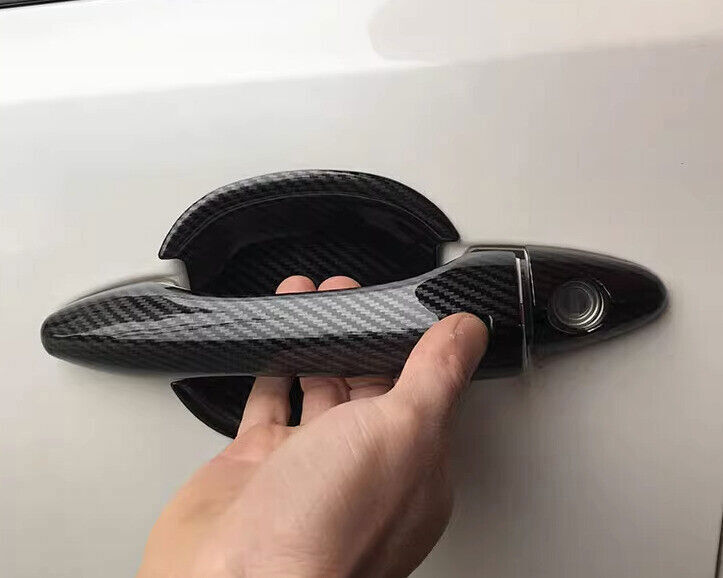 for Kia K5 Optima 11-15 Carbon Fiber Look Side Door Handle Bowl Cover Trim 12PCS