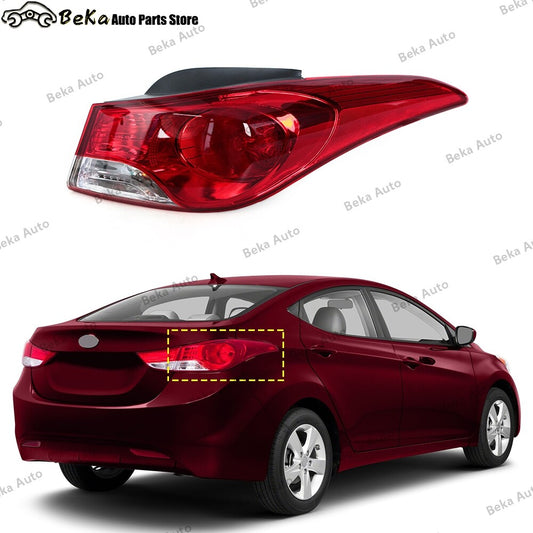 One-piece set suitable for Hyundai for Elantra 2011-2013 right outer taillight assembly and brake light.