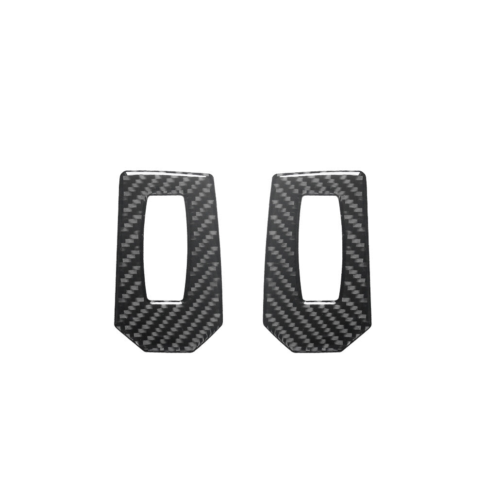 2x Carbon Fiber Rear door windows lift Sticker Decals for Cadillac CTS 2003-2007