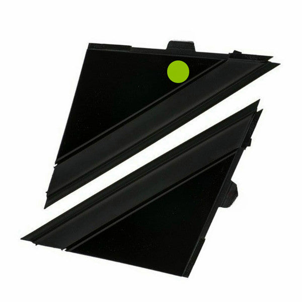 12-17 for FIAT 500 GLOSS BLACK LEFT RIGHT DOOR MIRROR FLAG COVER MOLDINGS New