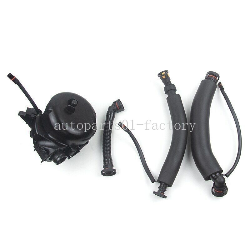 Fits for BMW E86 E90 E91 E60 E65 PCV Crankcase Breather Hose Valve Kit (4PCS)
