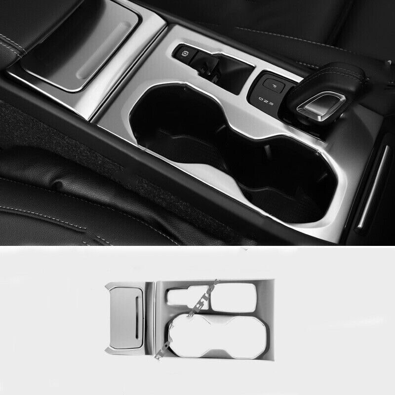 for Volvo XC40 2019-22 Silver titanium central console gear shift panel trim 3x