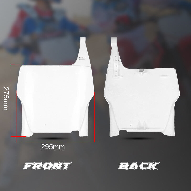 Front Number Plate White Fits for HONDA CRF250 CRF250R 2004-2007 Pit Dirt Bike