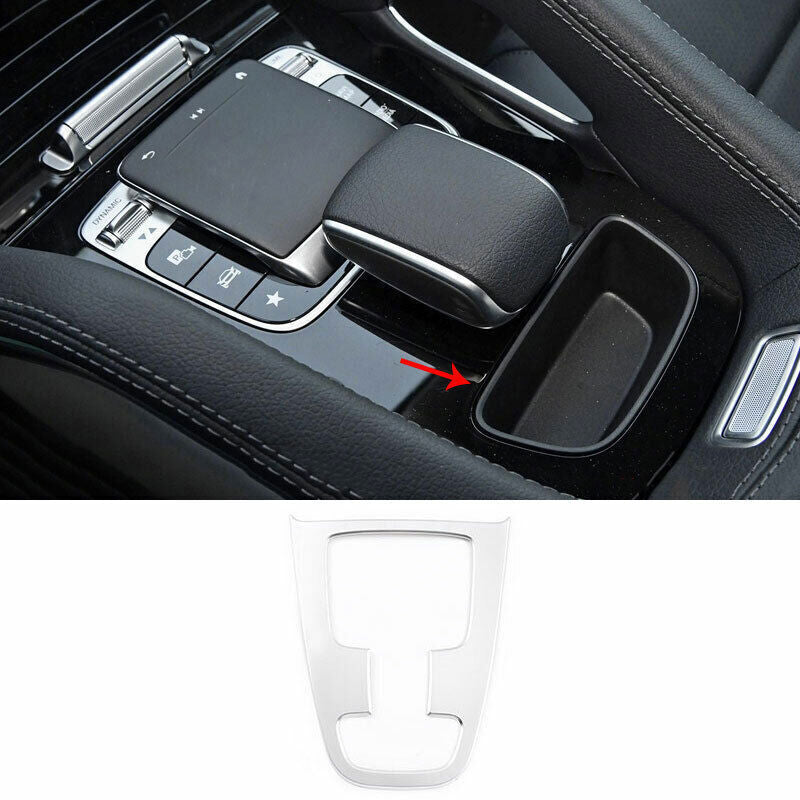 for Benz GLE GLS 2020-2023 Matte Silver Central Console Gear Shift Cover Trim 1P