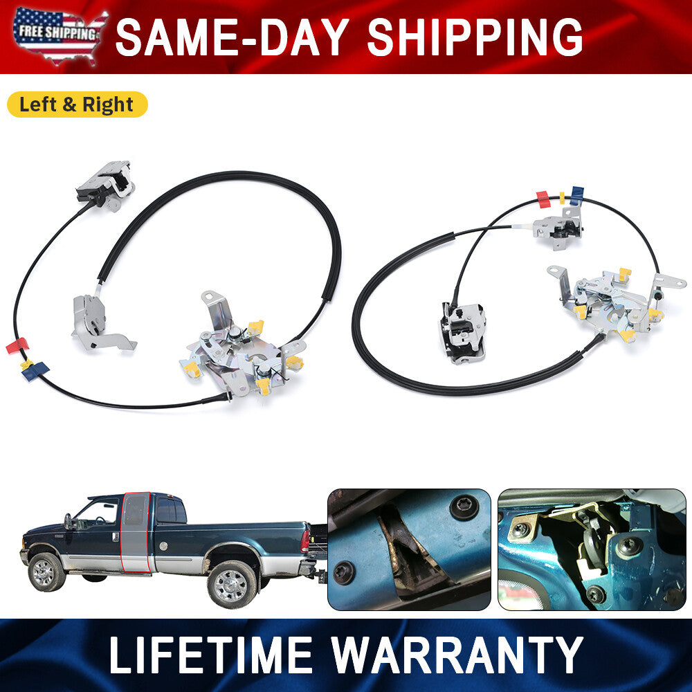 for Ford F250 F350 Super Duty Super Cab Rear Door Latch Locks Passenger Driver
