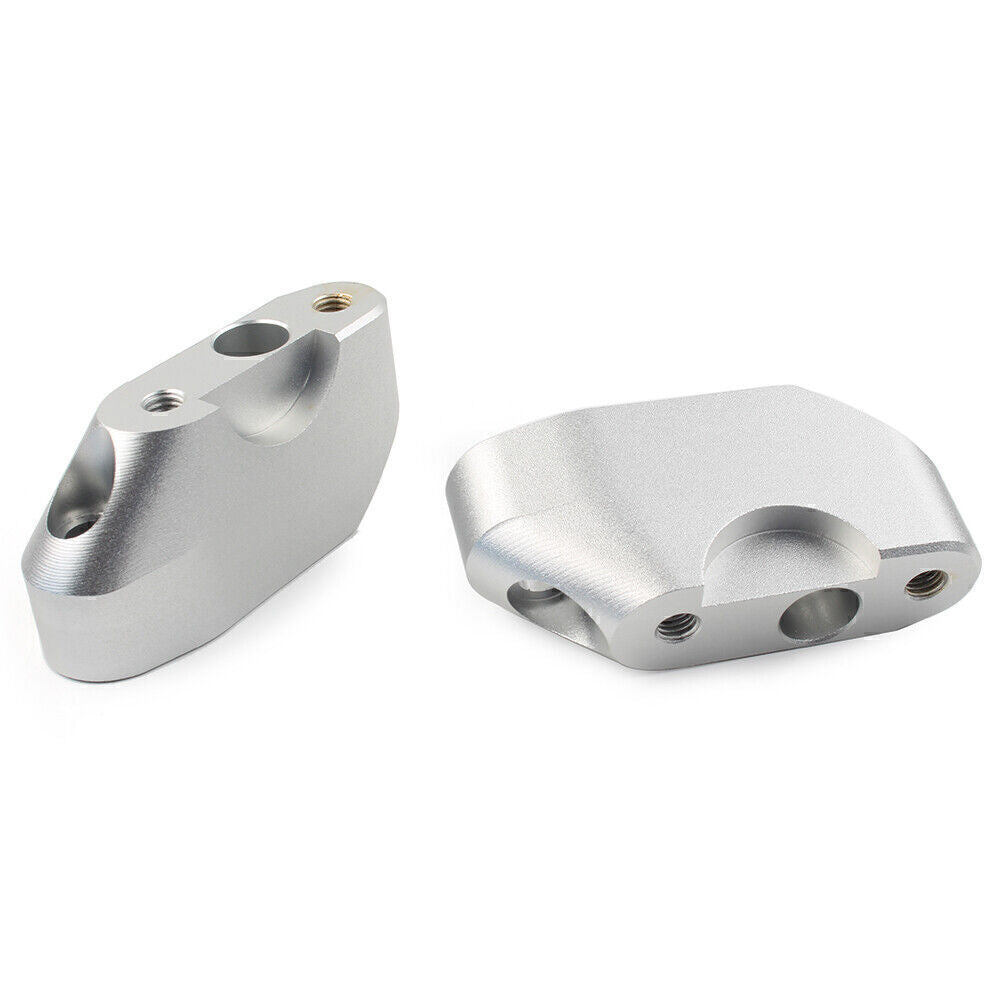 Motorcycle HandleBar Mounts Clamps Risers for BMW R1200RS 2015 -2018 Silver