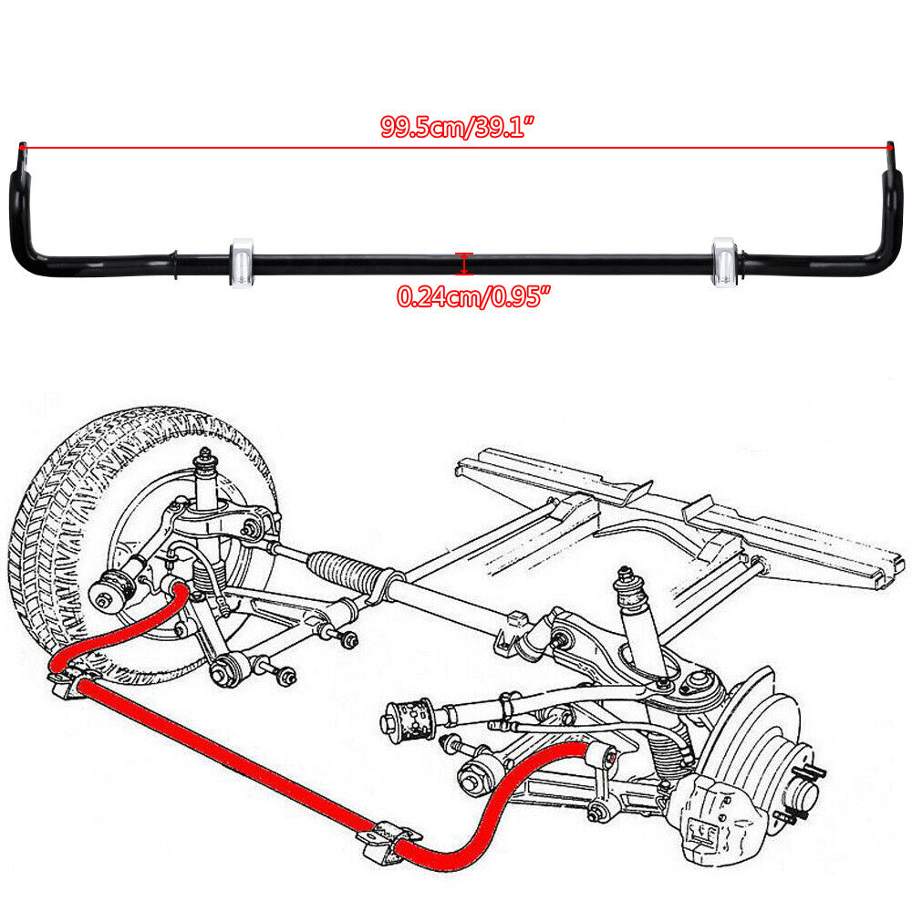 Racing Rear Sway Bar 24mm End Link For 92-00 for Honda for Civic Ek 94-01 for Acura Integra