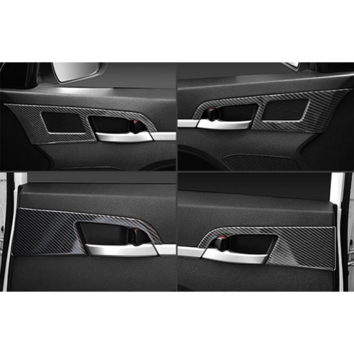 for Hyundai for Elantra 2017-2020 Carbon Style Inner Door Handle Molding Cover Trims