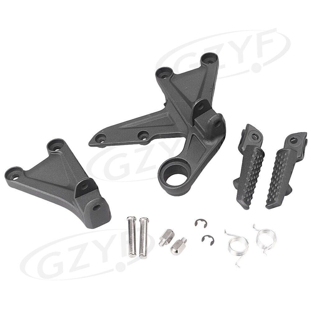 Front Footrest Assembly Kit +Foot Pegs Fit for Honda CBR1000RR 2008-2011 09 Abrasive