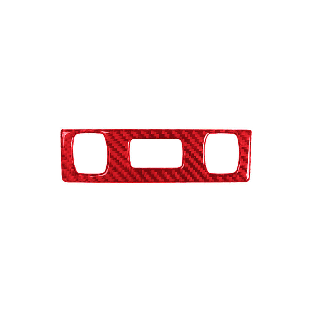 Carbon Fiber Top Console Panel Trim Type A Sticker for Audi TT 8N 2001-2006 Red