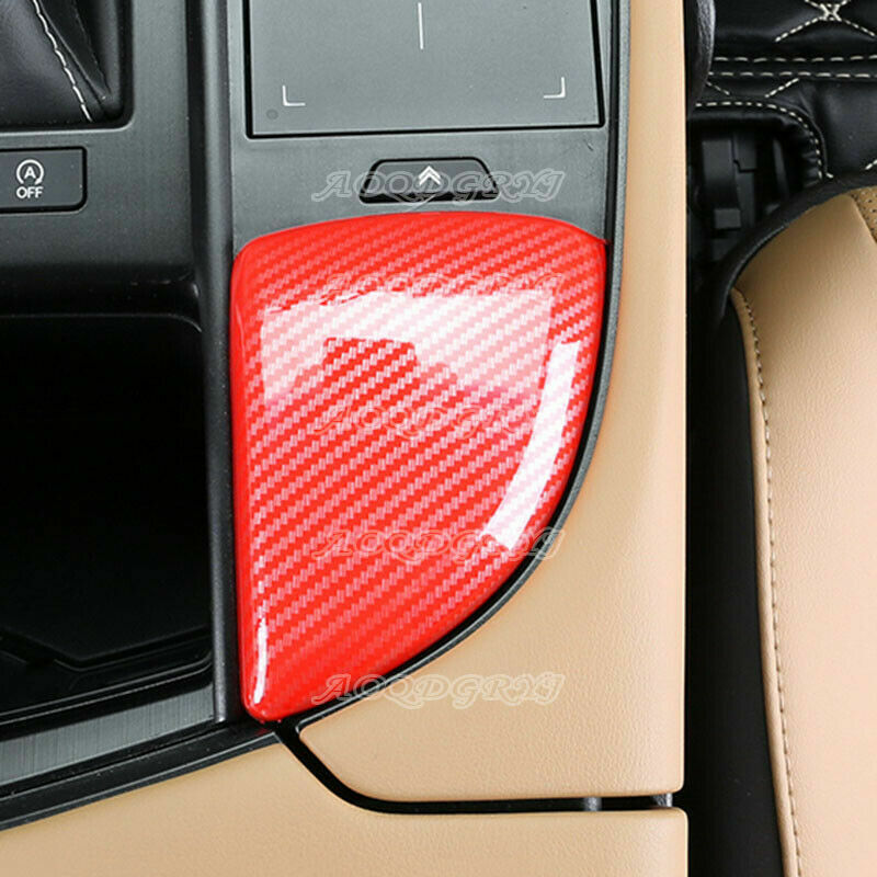 ABS Red Gear Shift Box Panel Frame Cover Trim for Lexus ES350 ES300h 2019-2022