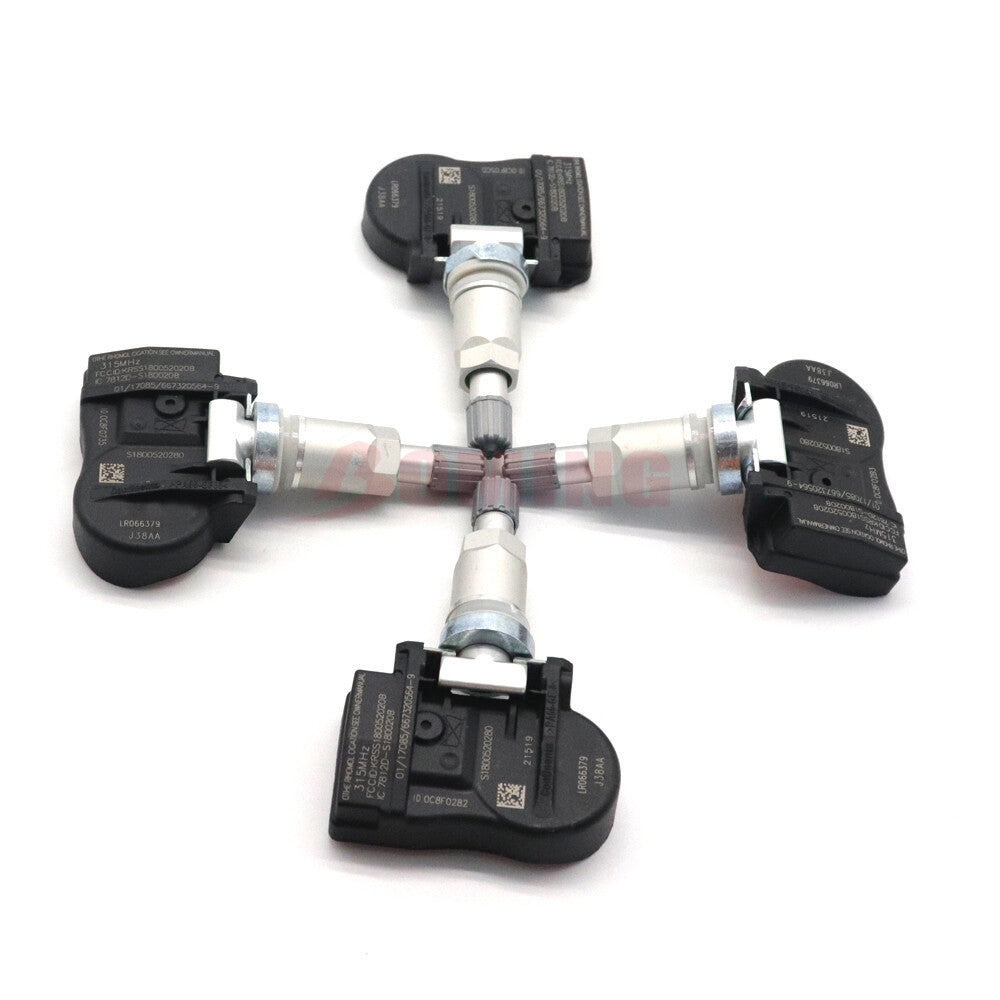 4x Tire Pressure Sensor LR066379 for Land Rover for Range Rover for Jaguar XJ XF 315MHz